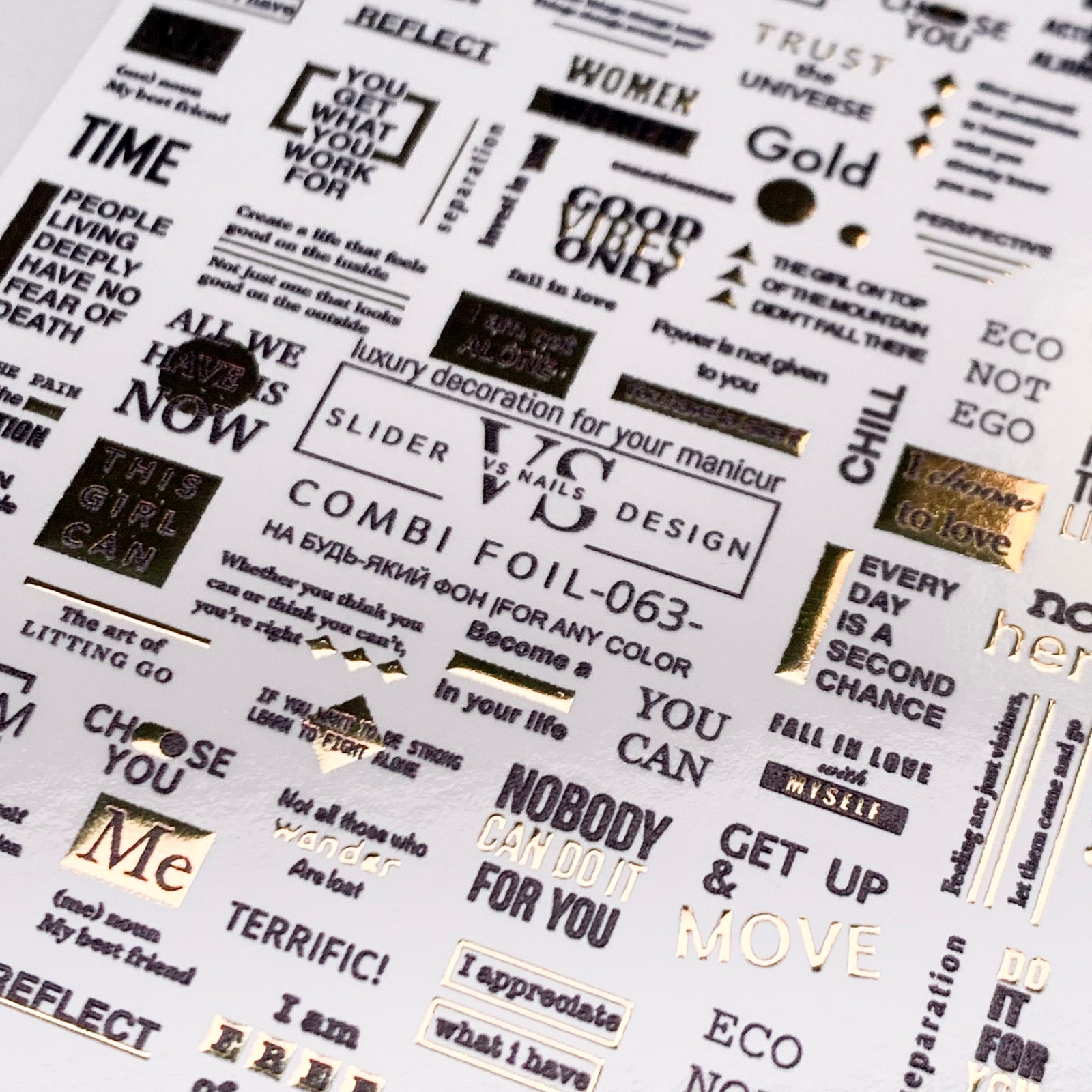 vs combi foil 063 nail film from the top UK nail brands Miss Dolla