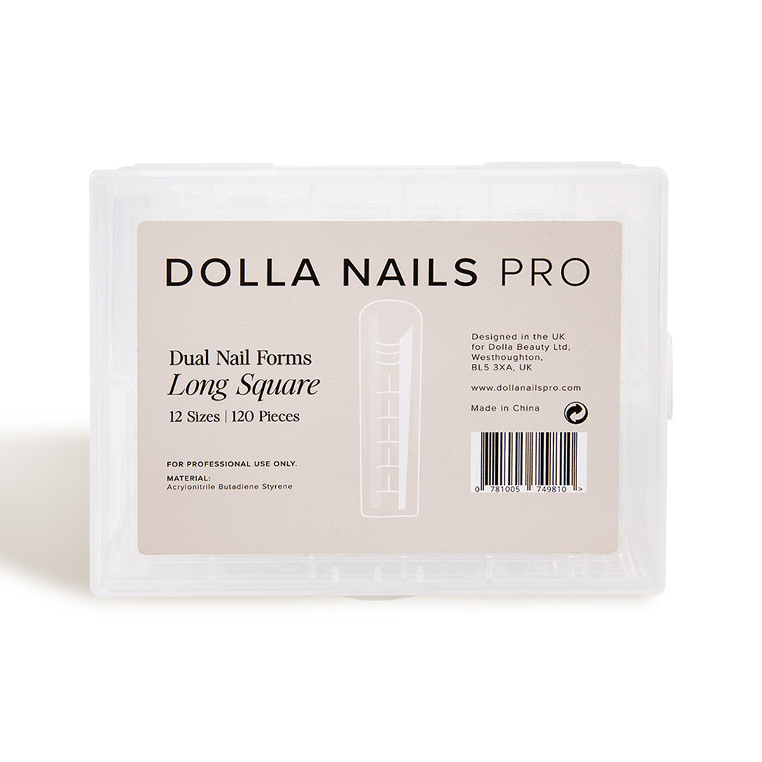 Dual Nail Forms, Long Square - 120pcs