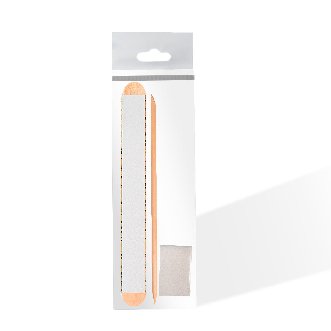Staleks Disposable Nail Files Set EXPERT 30 (Papmam Mix 100/180, Buff 180/240, Orange Stick)