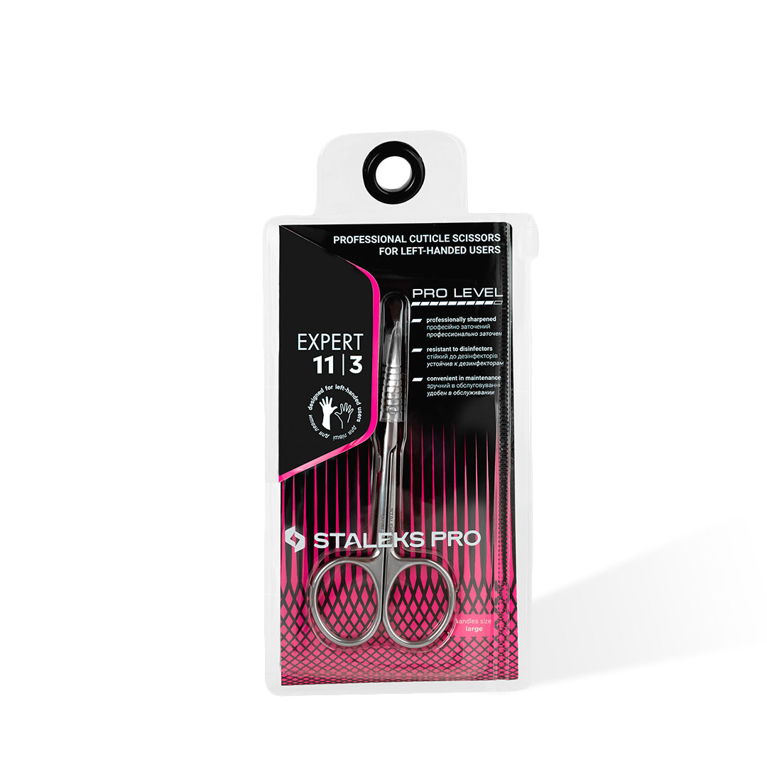 Staleks Professional Cuticle Scissors for Left-Handed Users EXPERT 11 TYPE 3