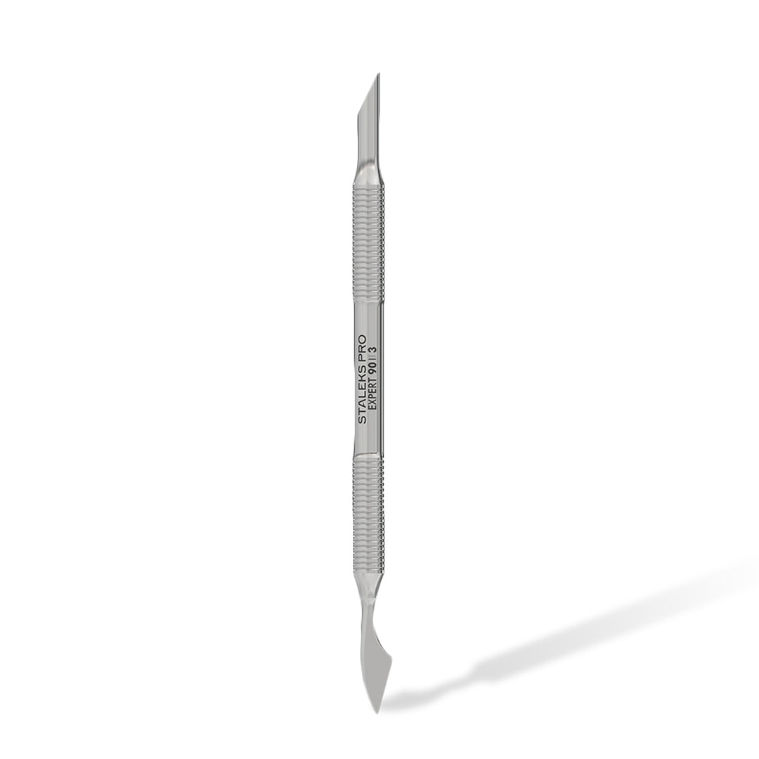 Staleks Professional Manicure Pusher with Bevelled Pusher and Cleaner Expert 90 Type 3