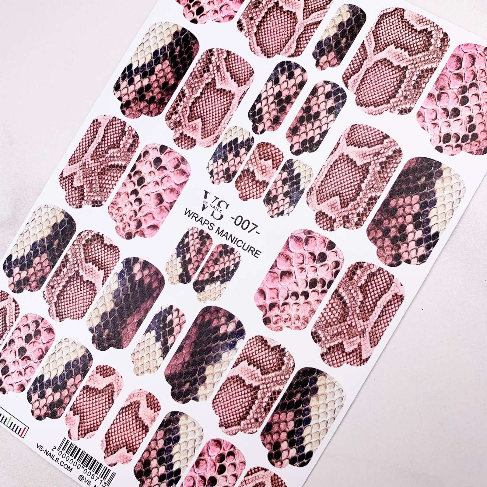 Best vs nail film VS manicure wraps 07 are in UK from Miss Dolla - the best nail polish brand UK with best wraps manicure 007