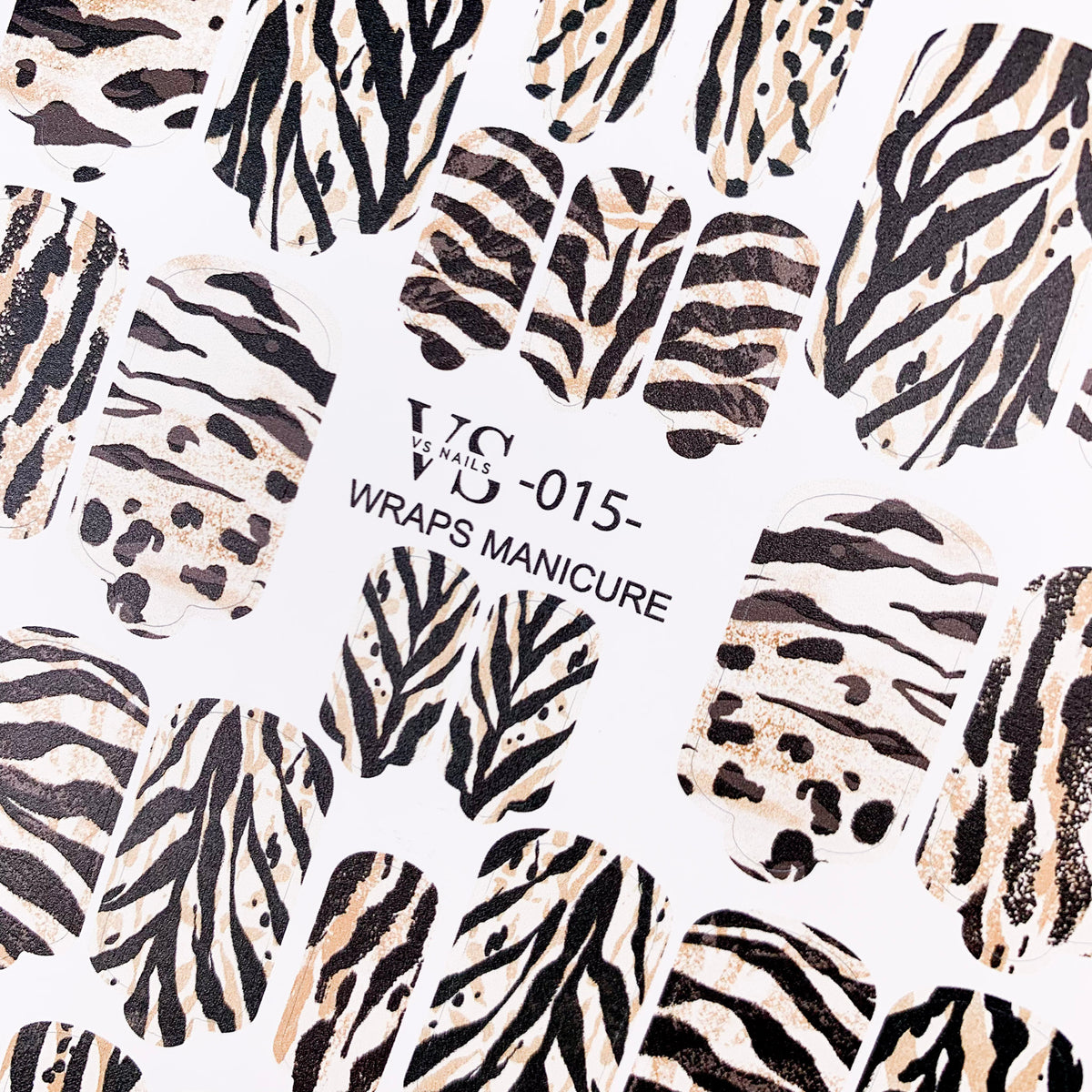 VS wraps manicure 015 UK are the best manicure wraps 015 from the top nail brand Miss Dolla.