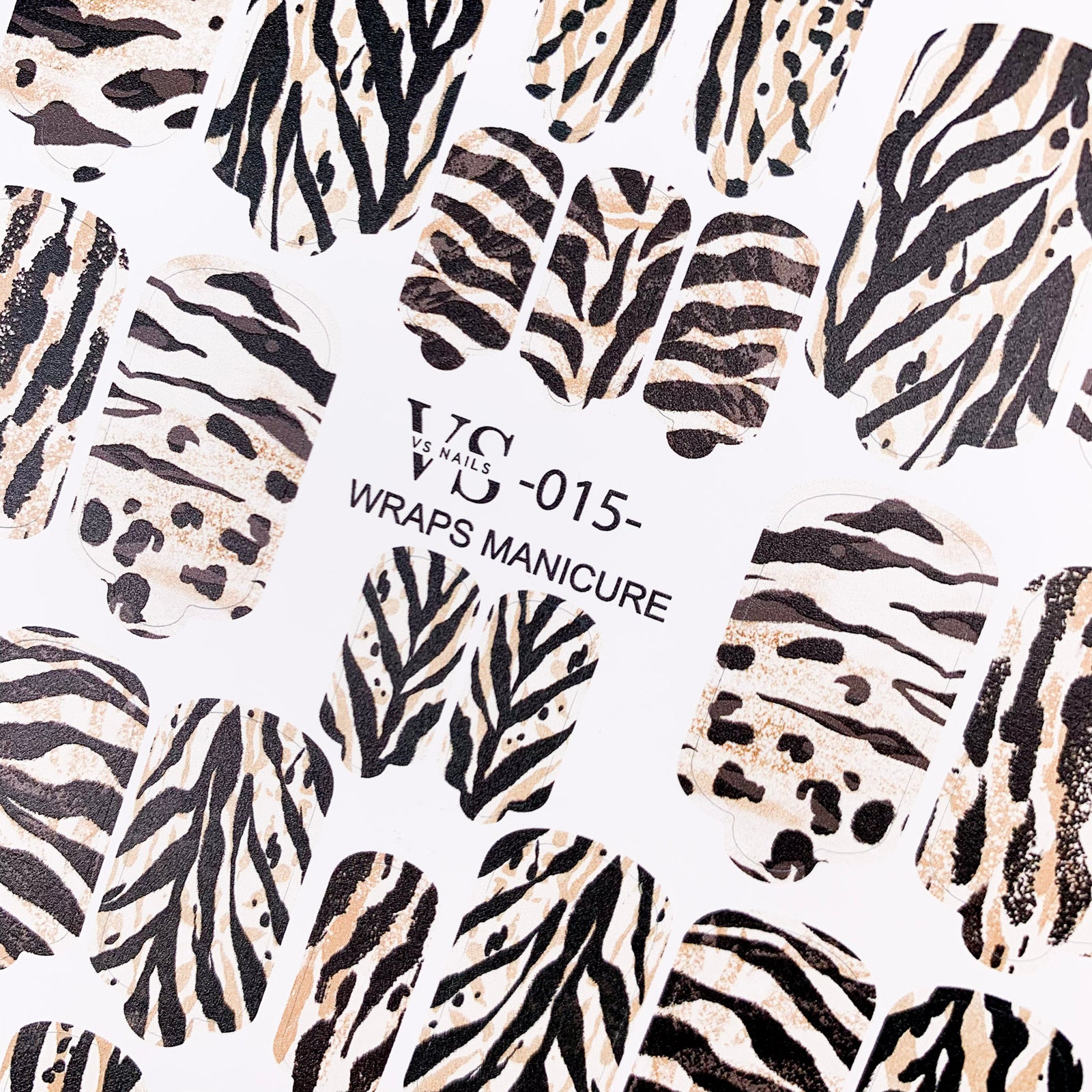 VS wraps manicure 015 UK are the best manicure wraps 015 from the top nail brand Miss Dolla.