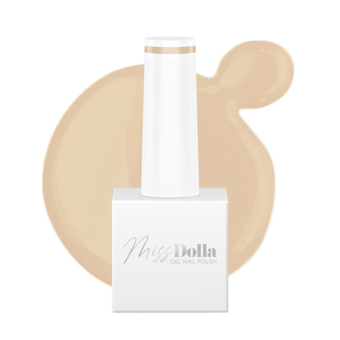 Beige cream gel nail polish in UK | Miss Dolla