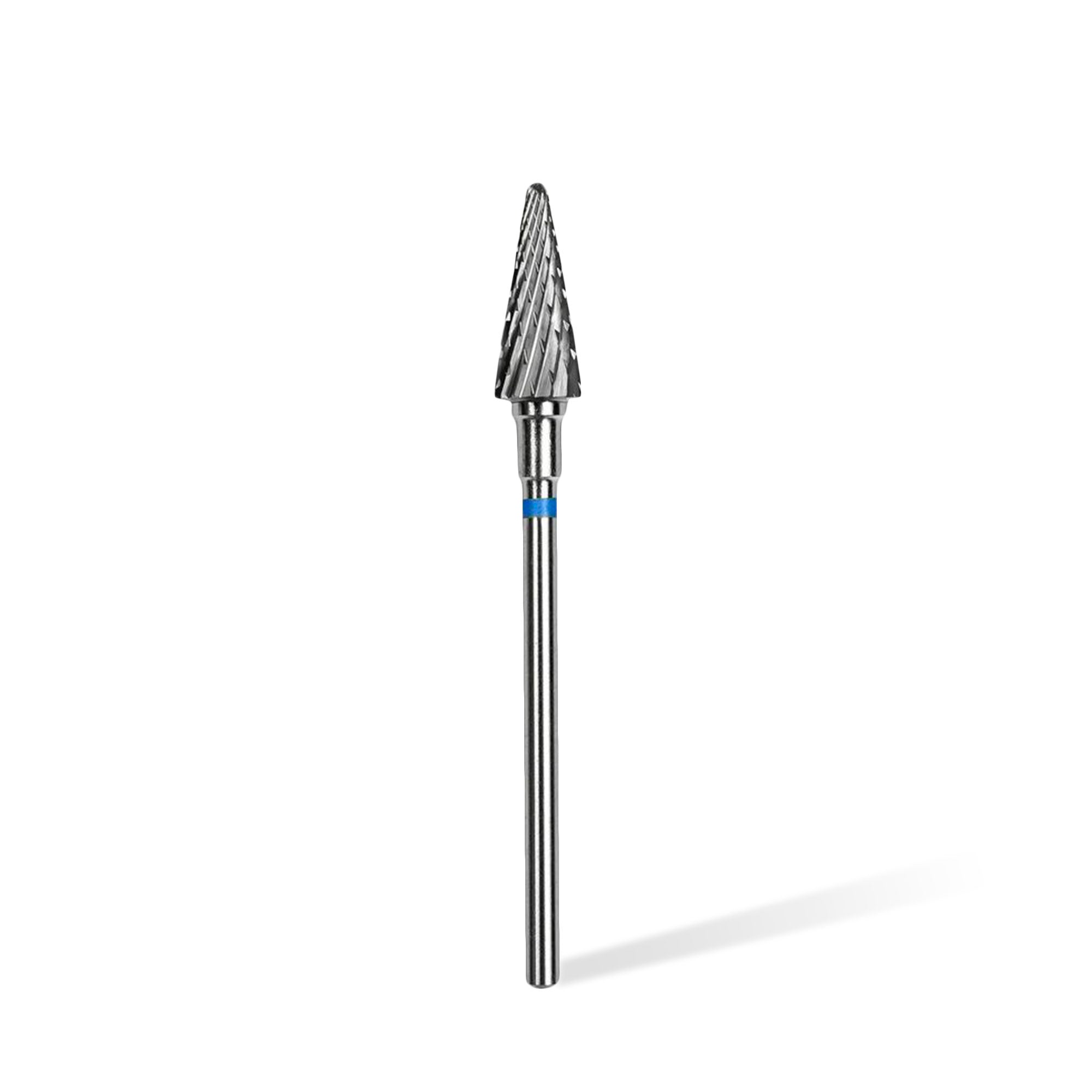 Staleks Carbide 'Cone' Blue Nail Drill Bit, head diameter 6mm / working part 14mm