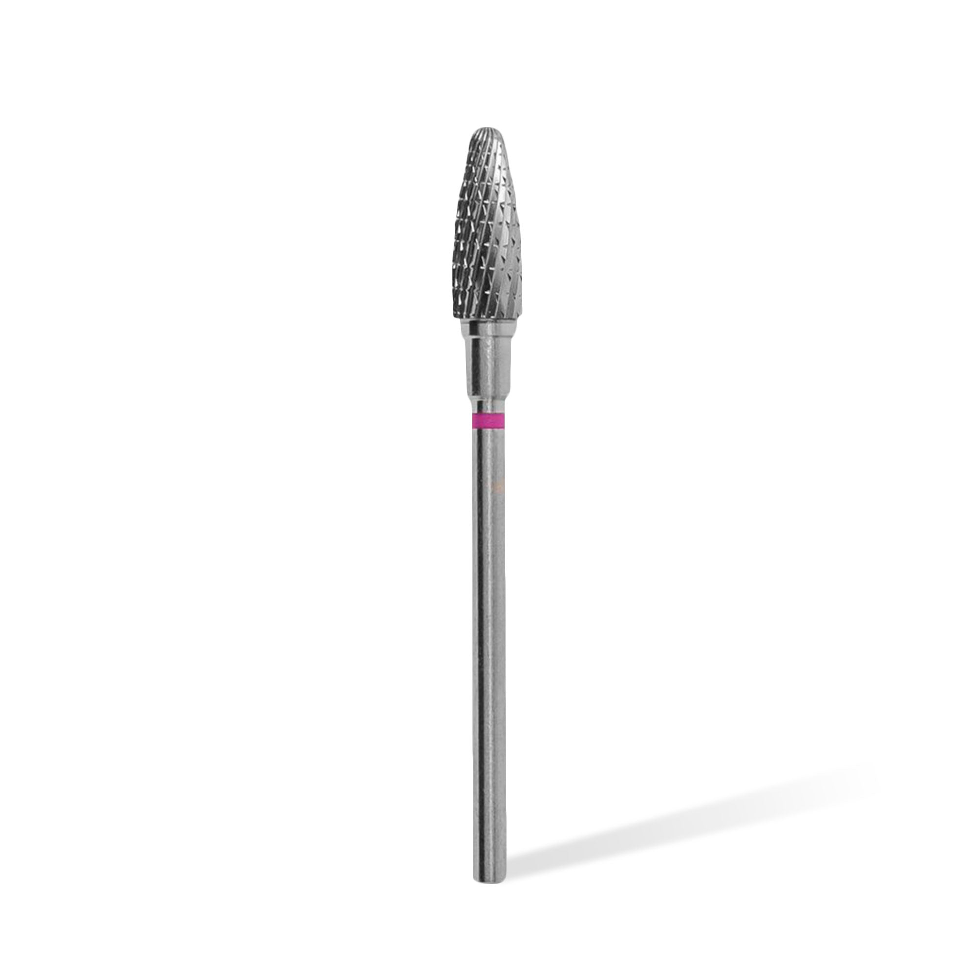 Staleks Carbide 'Corn' Purple nail drill bit, head diameter 5mm / working part 13mm