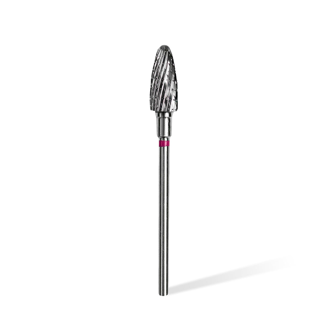 Staleks Carbide 'Corn' Purple Nail Drill Bit, head diameter 6mm / working part 14mm