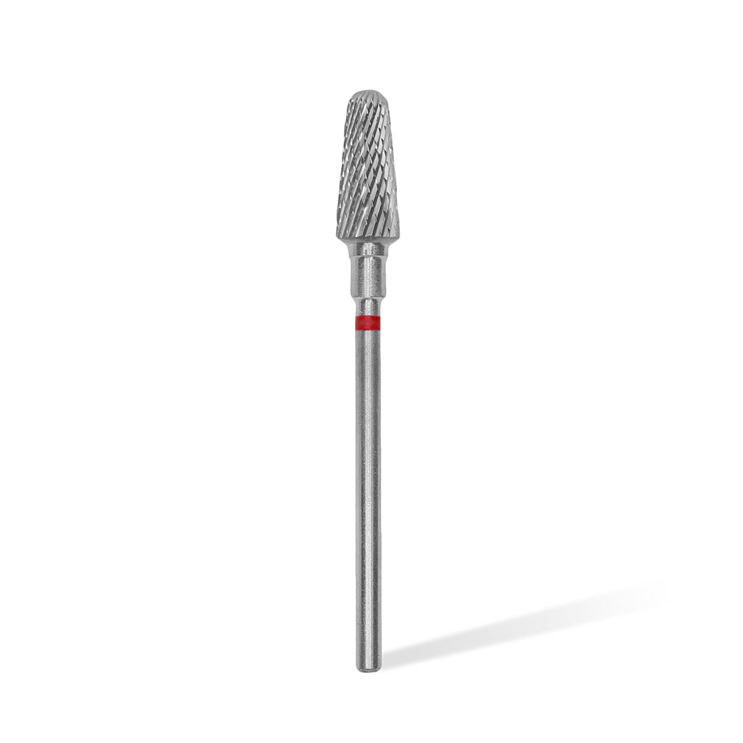 Staleks Carbide 'Frustum' Red Nail Drill Bit, head diameter 6mm/ working part 14mm