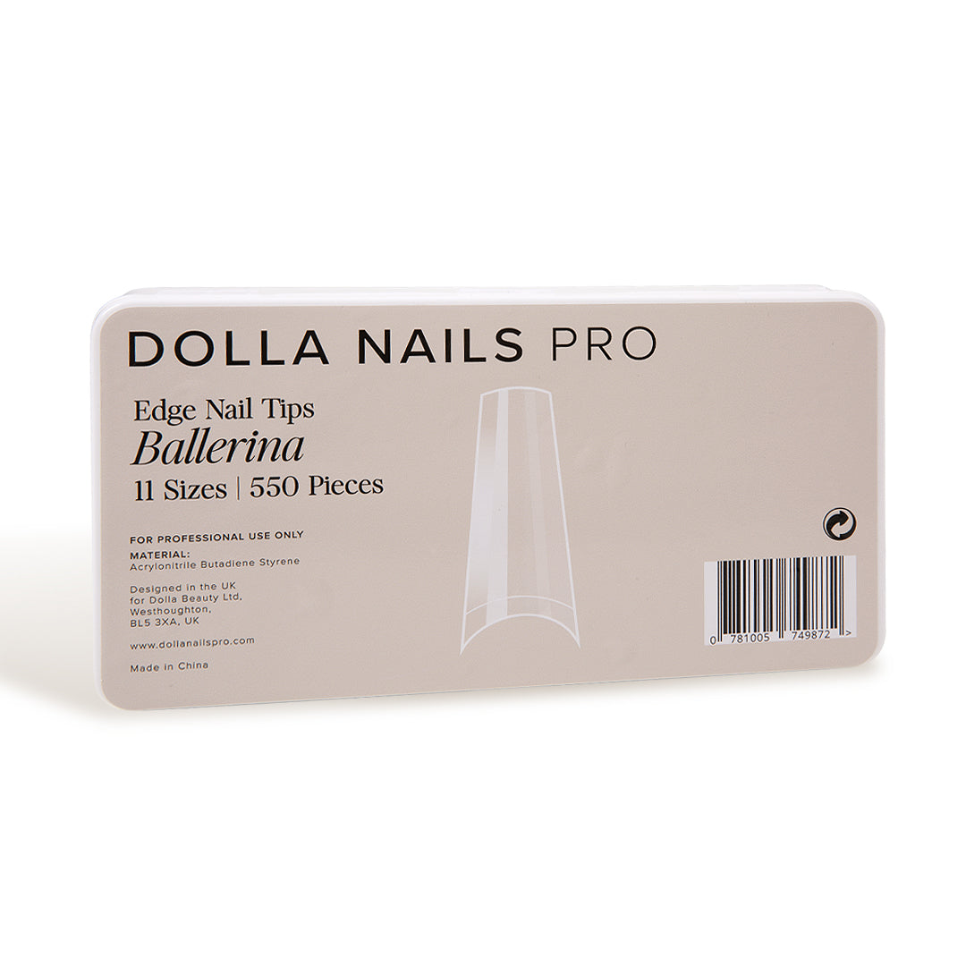 Edge Nail Tips, Ballerina - 550pcs