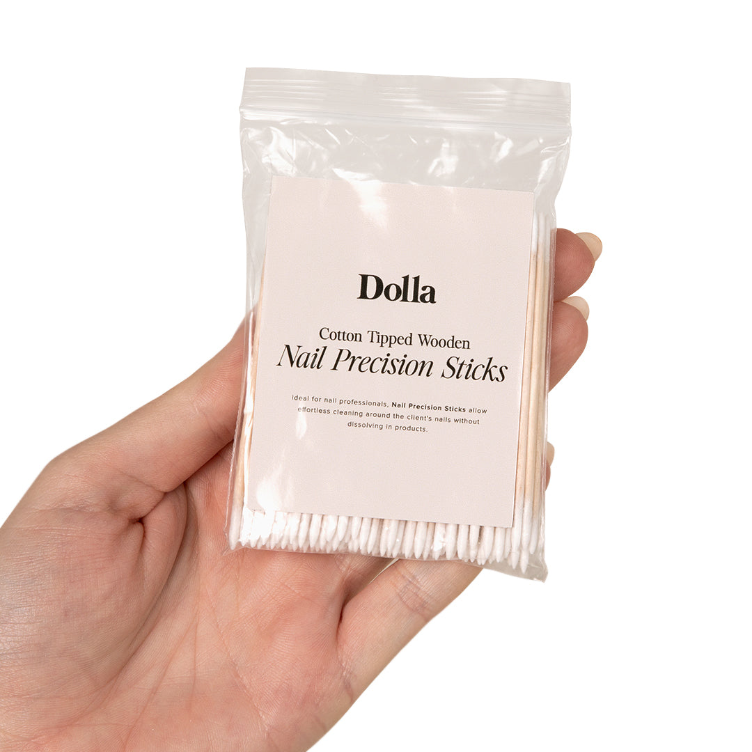 Cotton Tipped Wooden Nail Precision Sticks