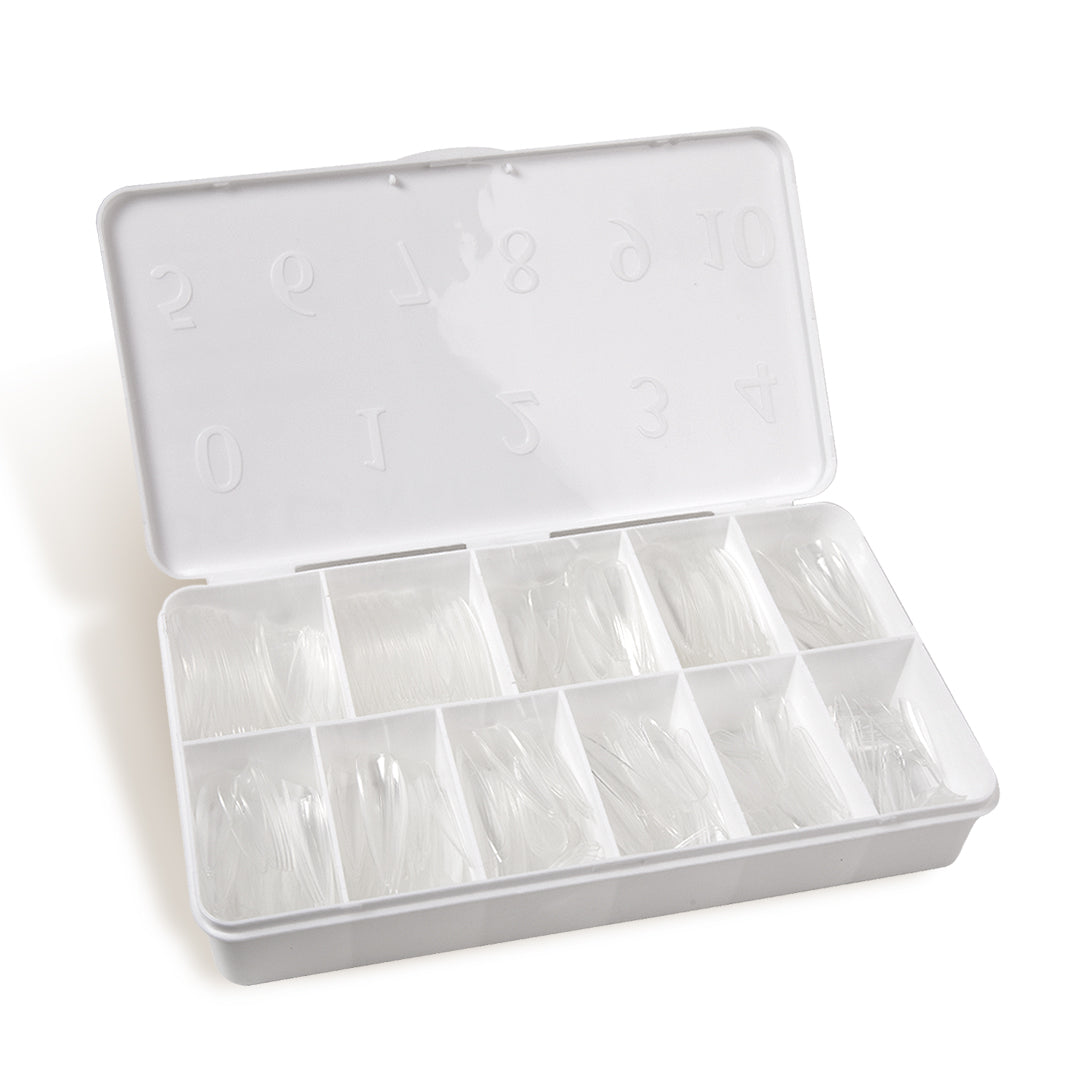 Full Cover Soft Gel Tips Long Stiletto - 550pcs