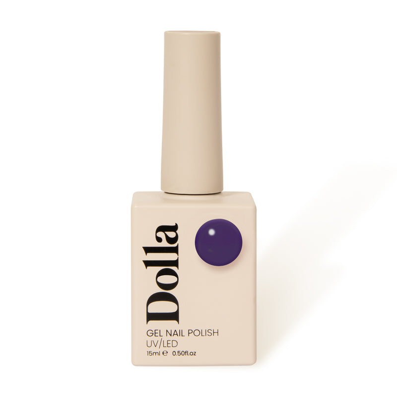 Dark purple "Impress Me" gel nail polish | Dolla