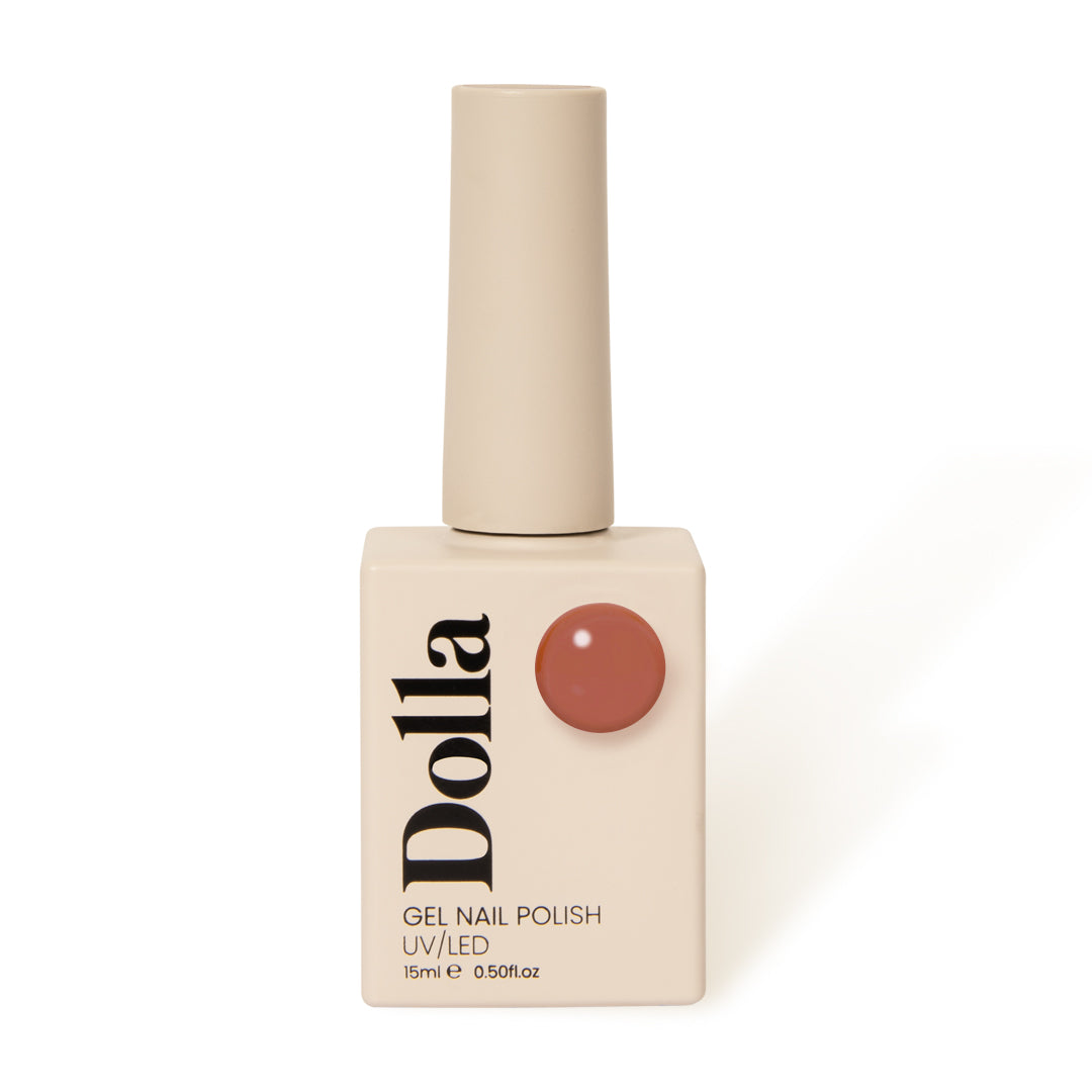 Non yellow brown gel nail polish shade from top UK nail tools brand | Miss Dolla