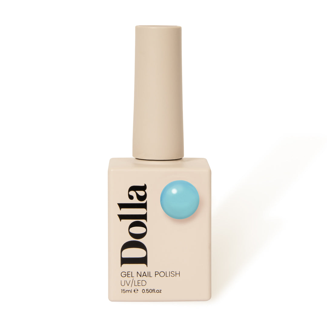 Beautiful light blue gel nail polish for manicure from top nail brand | Miss Dolla