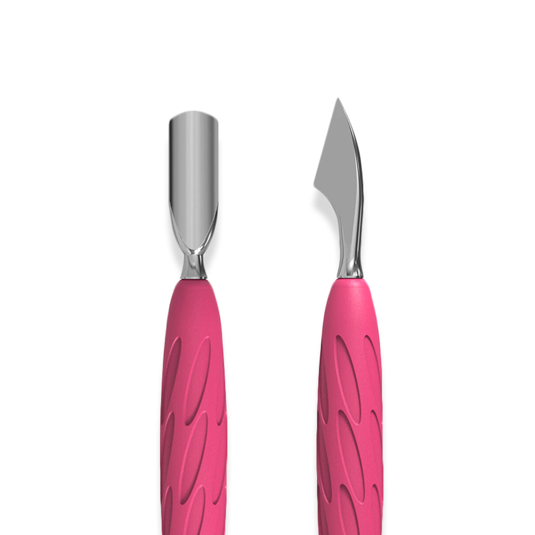 Staleks Gummy Manicure Rounded Narrow Pusher with Cleaner UNIQ 10 TYPE 3