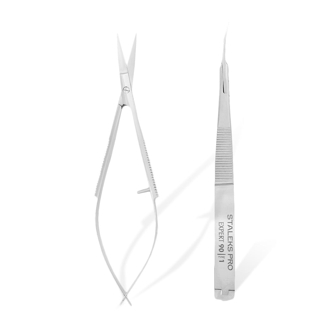 Staleks Professional Cuticle Micro Scissors EXPERT 90 TYPE 1