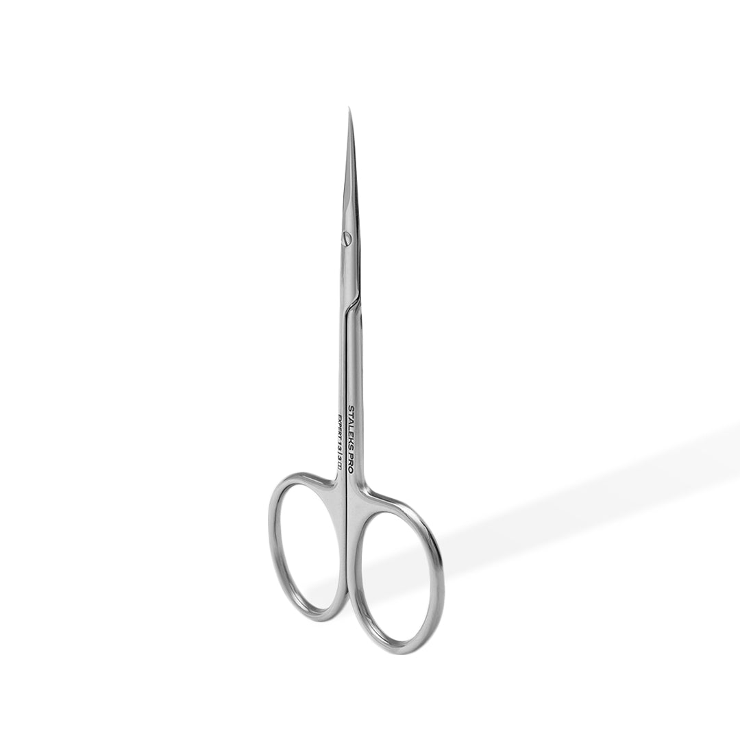 Staleks Professional Left-Handed Cuticle Scissors with Hook EXPERT 13 TYPE 3