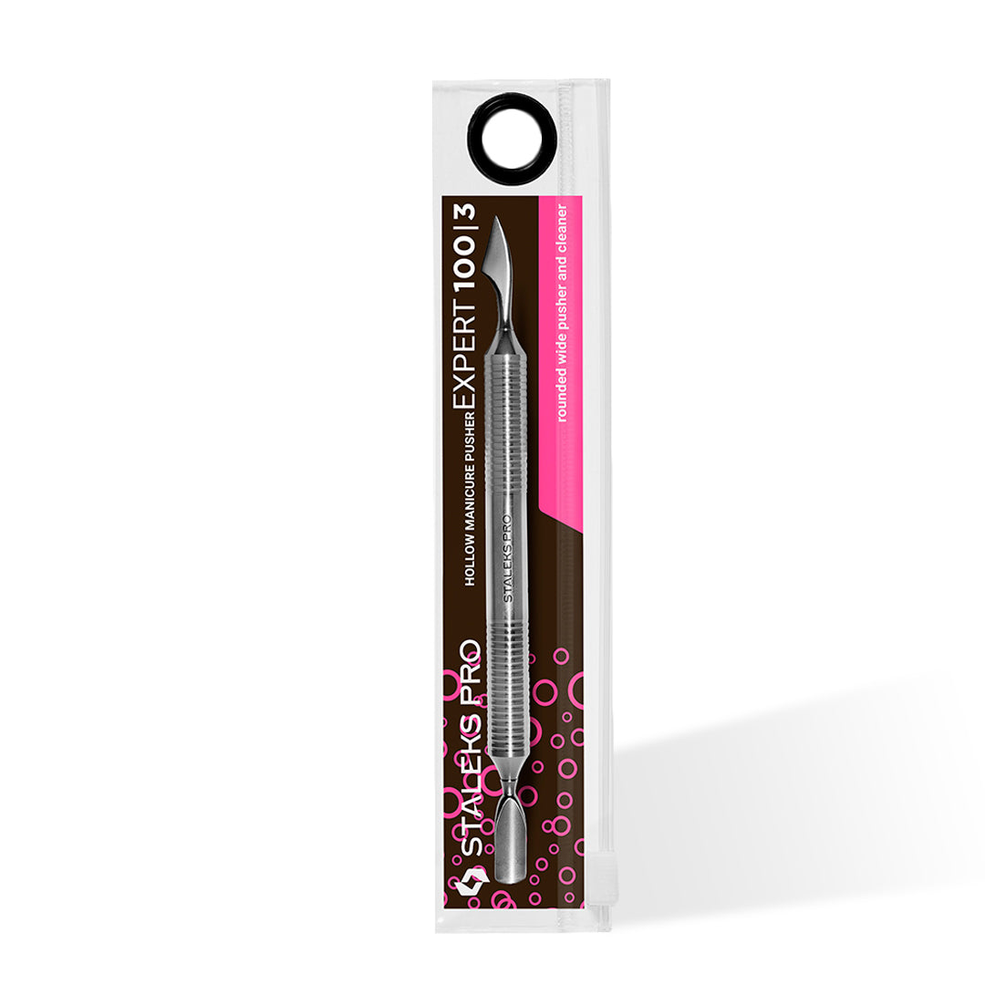 Staleks Professional Hollow Manicure Rounded Pusher and Cleaner Expert 100 Type 3