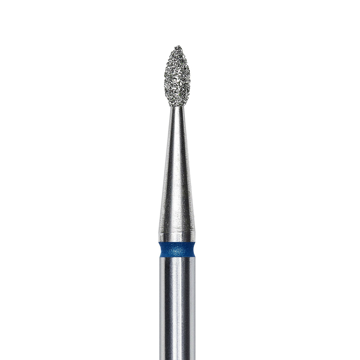 Staleks Diamond nail drill bit, &quot;drop&quot; , blue, head diameter 1.6 mm/ working part 4mm FA40B016/4.