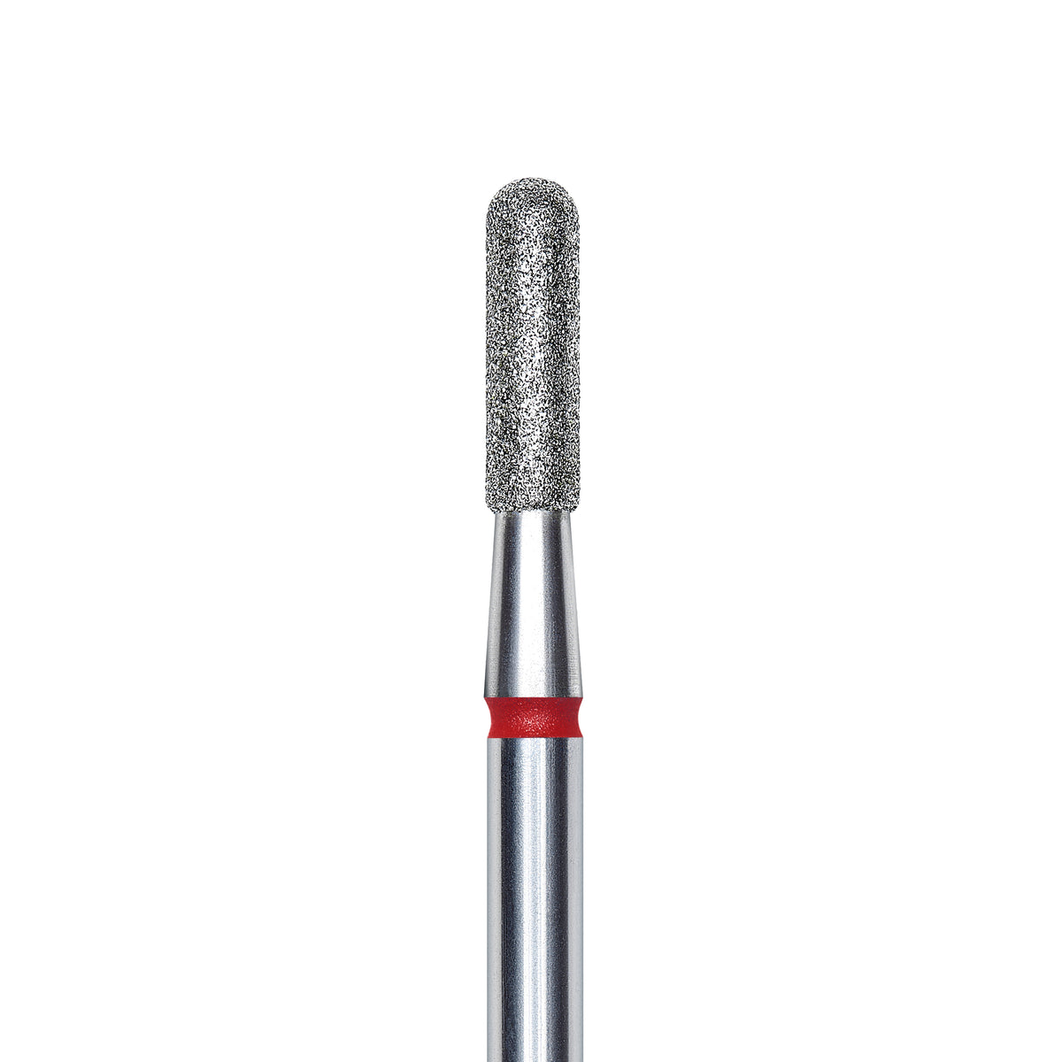Staleks Diamond nail drill bit, rounded &quot;cylinder&quot;, red, head diameter 2.3mm/ working part 8mm FA30R023/8.
