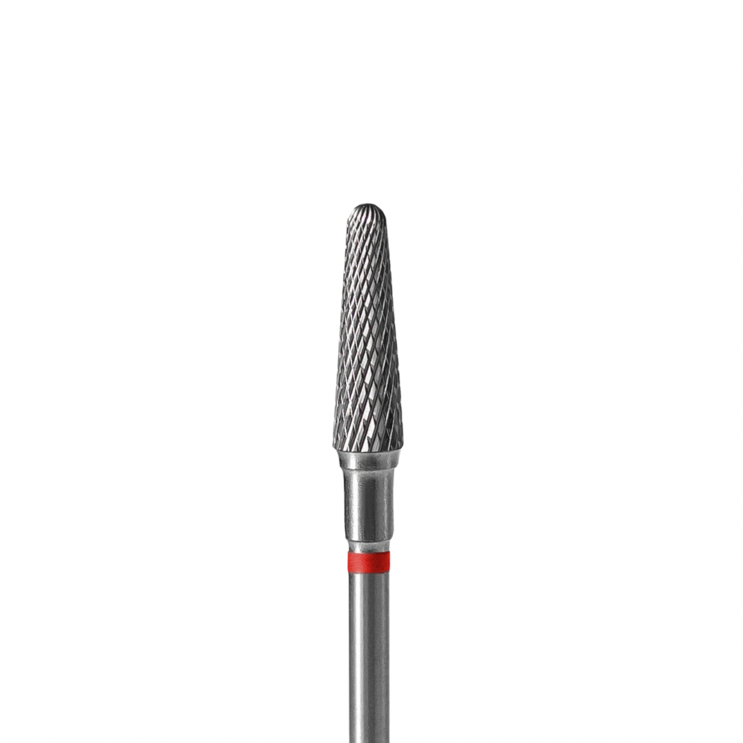 Staleks Carbide nail drill bit, &quot;frustum&quot; red, head diameter 4mm / working part 13mm FT70R040/13. | Miss Dolla