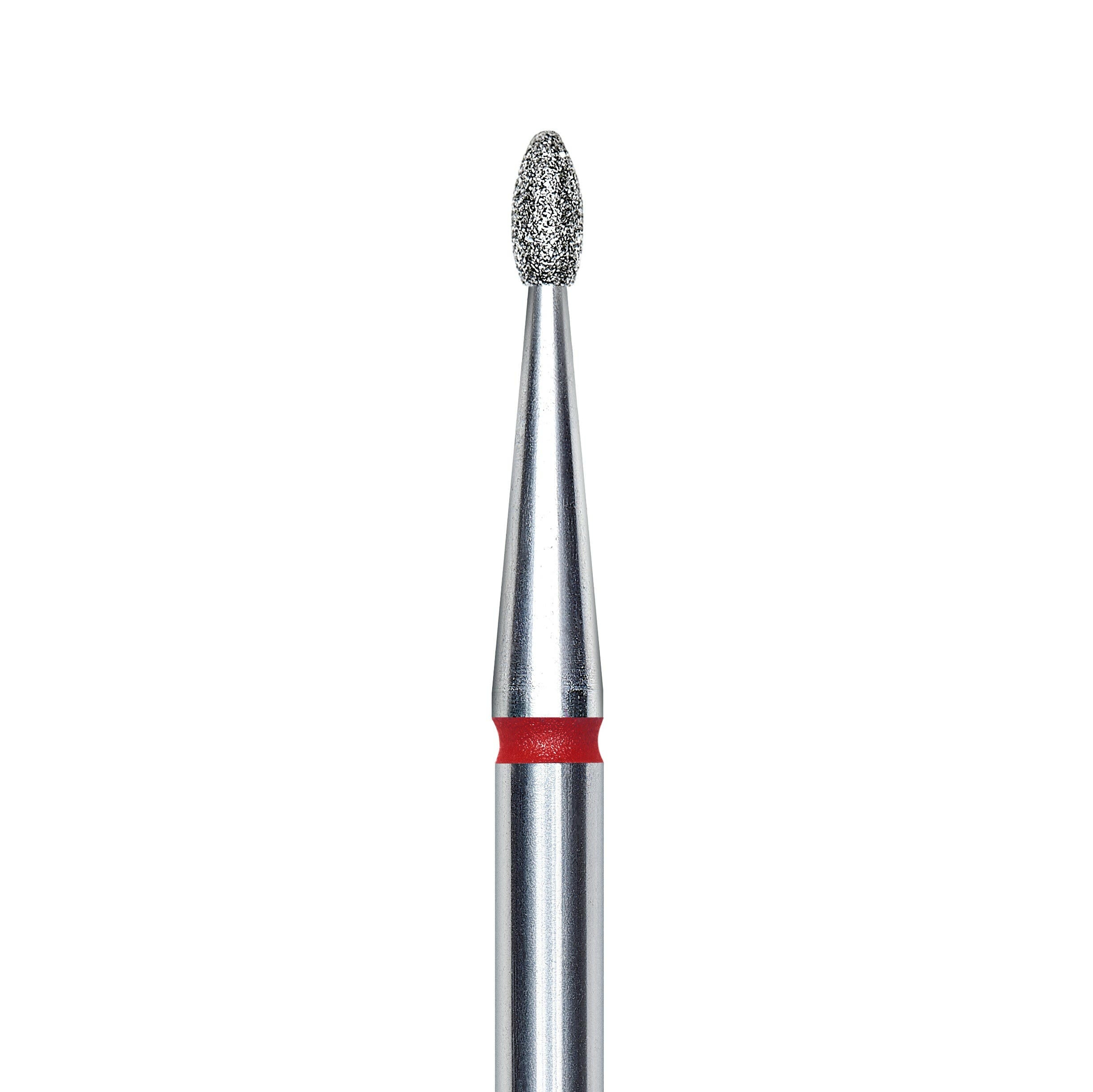 Staleks Diamond nail drill bit, rounded "bud" , red, head diameter 1.6mm/ working part 3.4mm FA50R016/3.4. | Miss Dolla