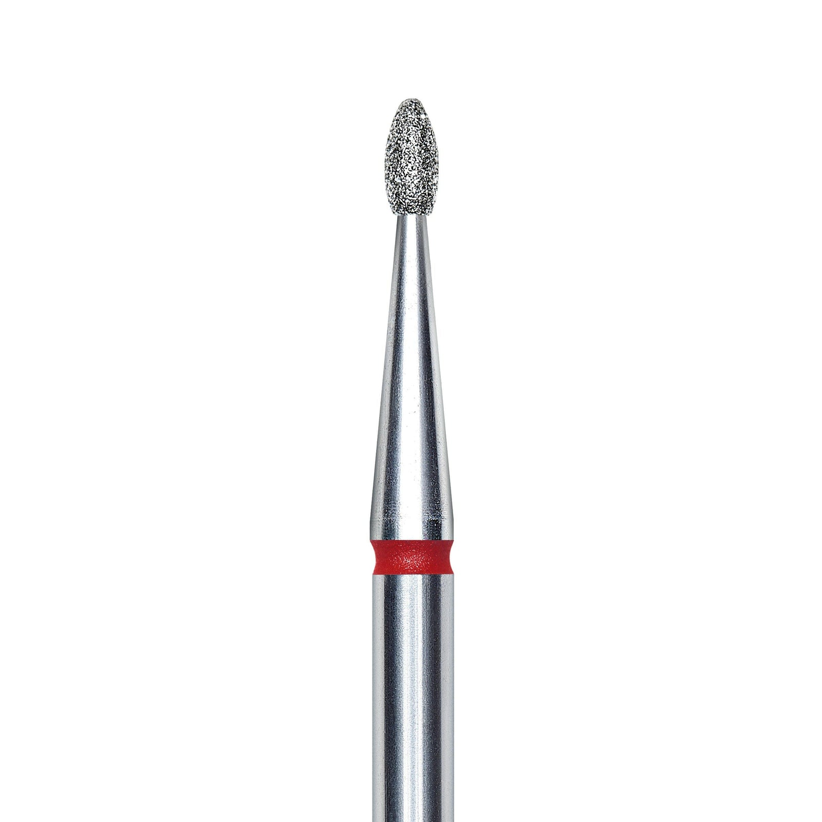 Staleks Diamond nail drill bit, rounded "bud" , red, head diameter 1.6mm/ working part 3.4mm FA50R016/3.4. | Miss Dolla