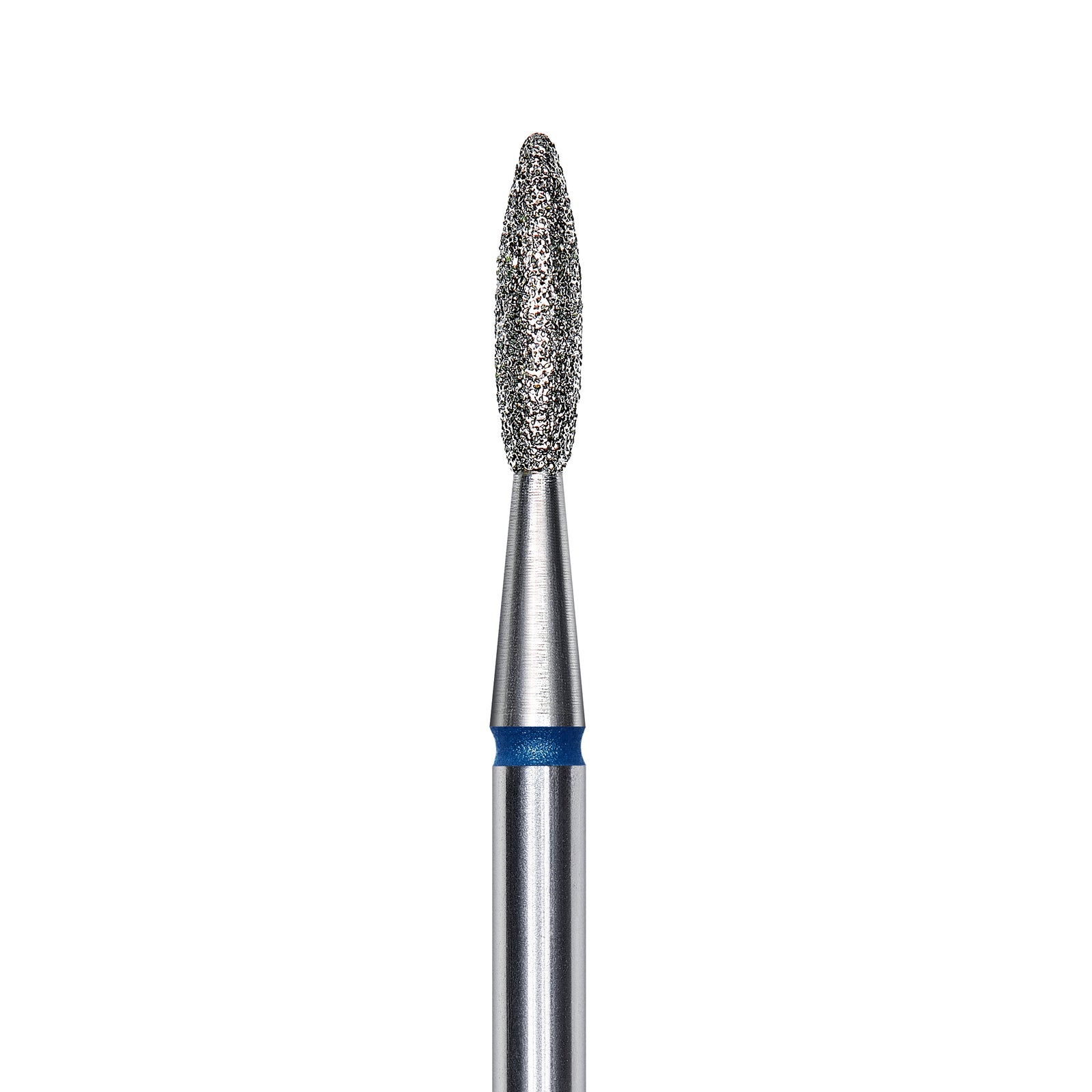 Staleks Diamond nail drill bit, "flame", blue, head diameter 2.1mm/ working part 8mm FA10B021/8. | Miss Dolla