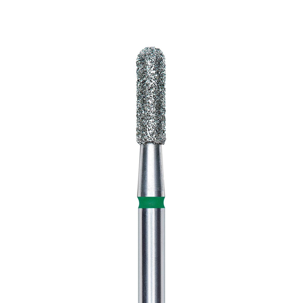 Staleks Diamond nail drill bit, rounded &quot;cylinder&quot;, green, head diameter 2.3mm/ working part 8mm FA30G023/8.