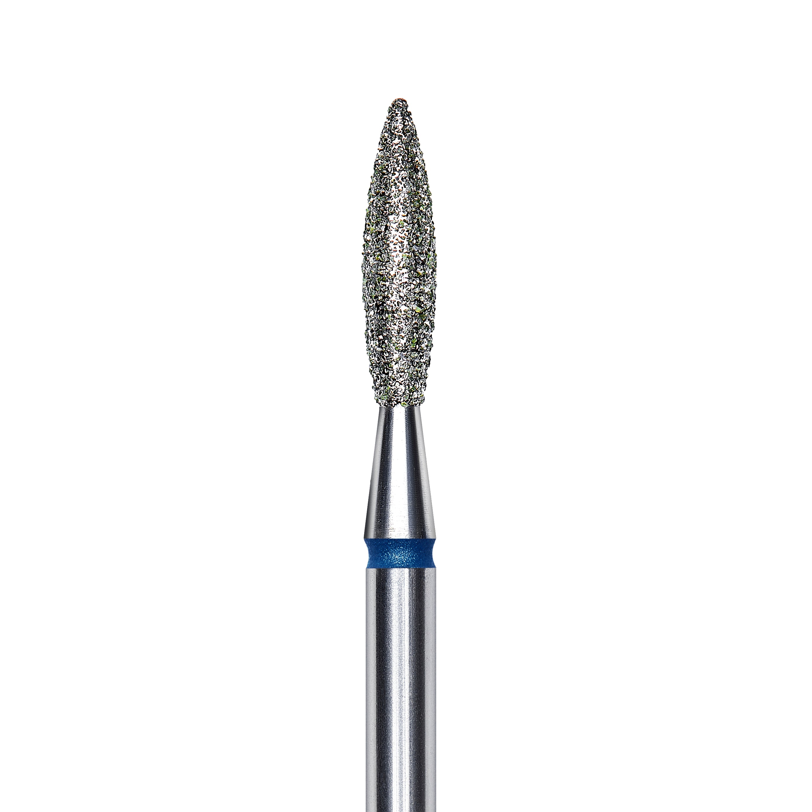 Staleks Diamond nail drill bit, "flame", blue, head diameter 2.3mm/ working part 10mm FA10B023/10. | Miss Dolla