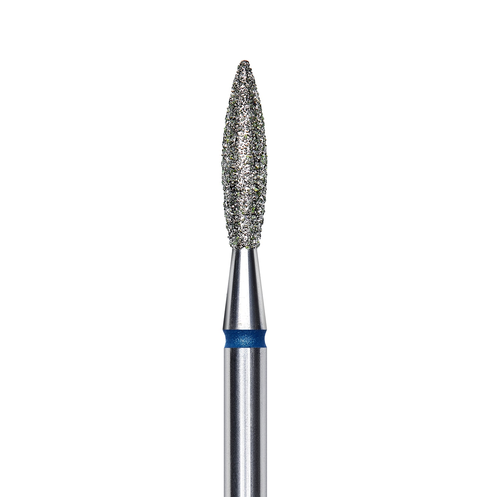 Staleks Diamond nail drill bit, "flame", blue, head diameter 2.3mm/ working part 10mm FA10B023/10. | Miss Dolla