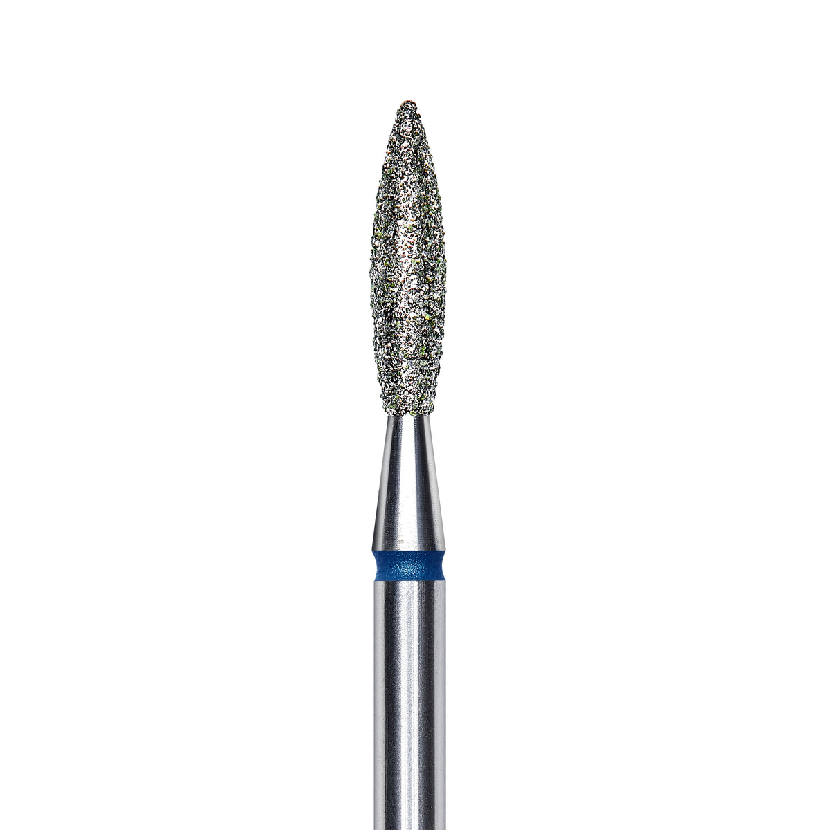 Staleks Diamond nail drill bit, &quot;flame&quot;, blue, head diameter 2.3mm/ working part 10mm FA10B023/10. | Miss Dolla