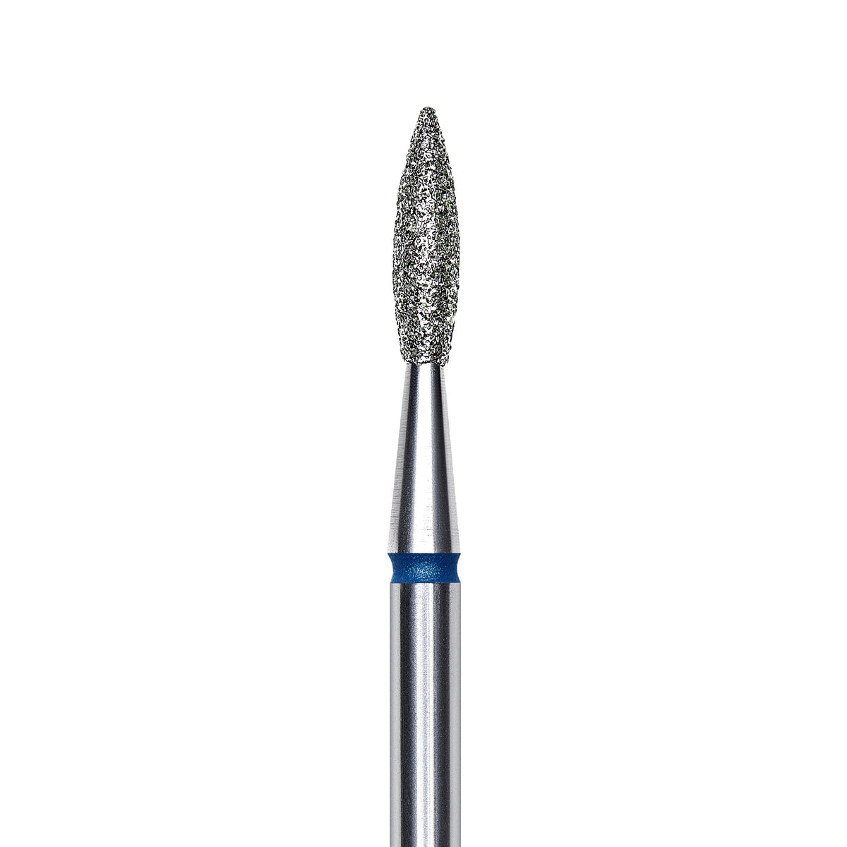 Staleks Diamond nail drill bit, pointed &quot;flame&quot;, blue, head diameter 2.1mm/ working part 8mm FA11B021/8. | Miss Dolla