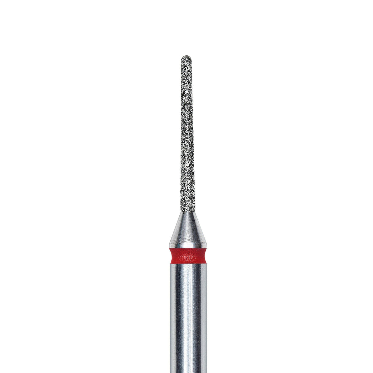 Staleks Diamond nail drill bit, &quot;needle&quot;, red, head diameter 1mm/ working part 10mm FA80R010/10.