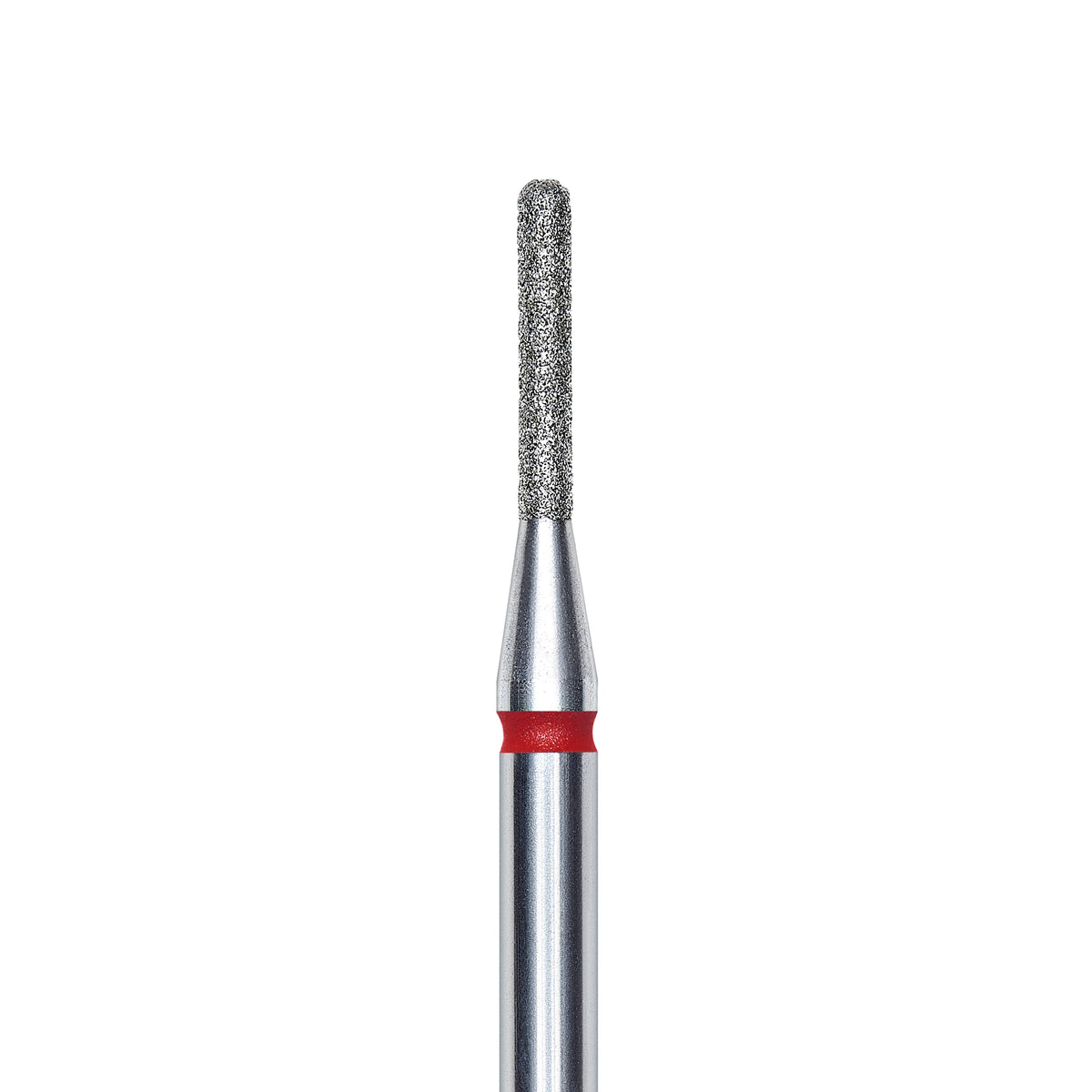 Staleks Diamond nail drill bit, rounded &quot;cylinder&quot;, red, head diameter 1.4mm/ working part 8mm FA30R014/8.