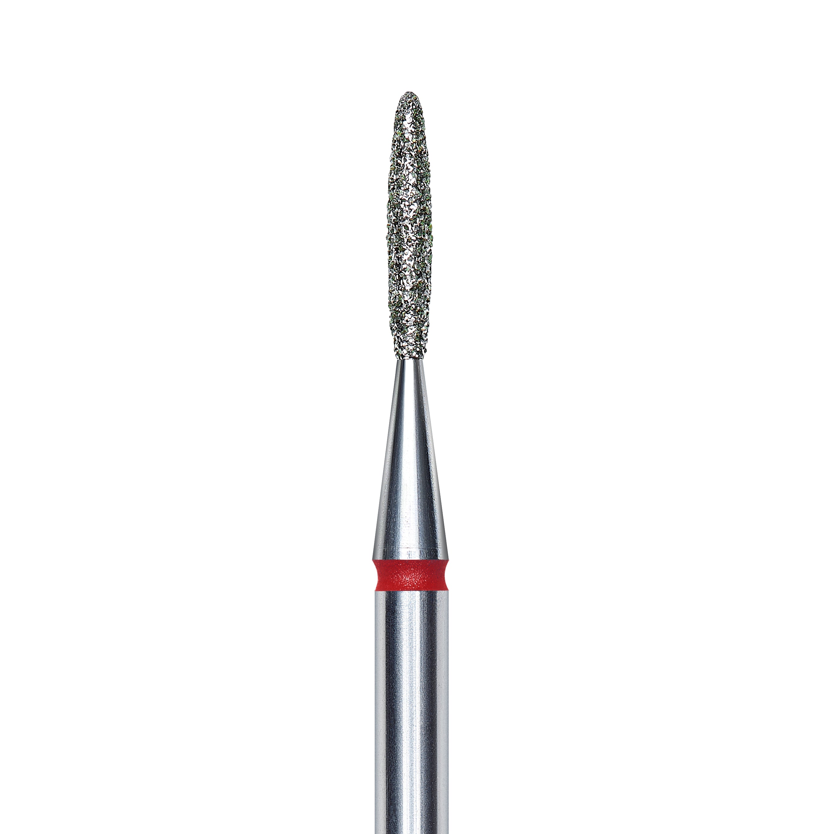 Staleks Diamond nail drill bit, "flame", red, head diameter 1.4mm/ working part 8mm FA10R014/8. | Miss Dolla