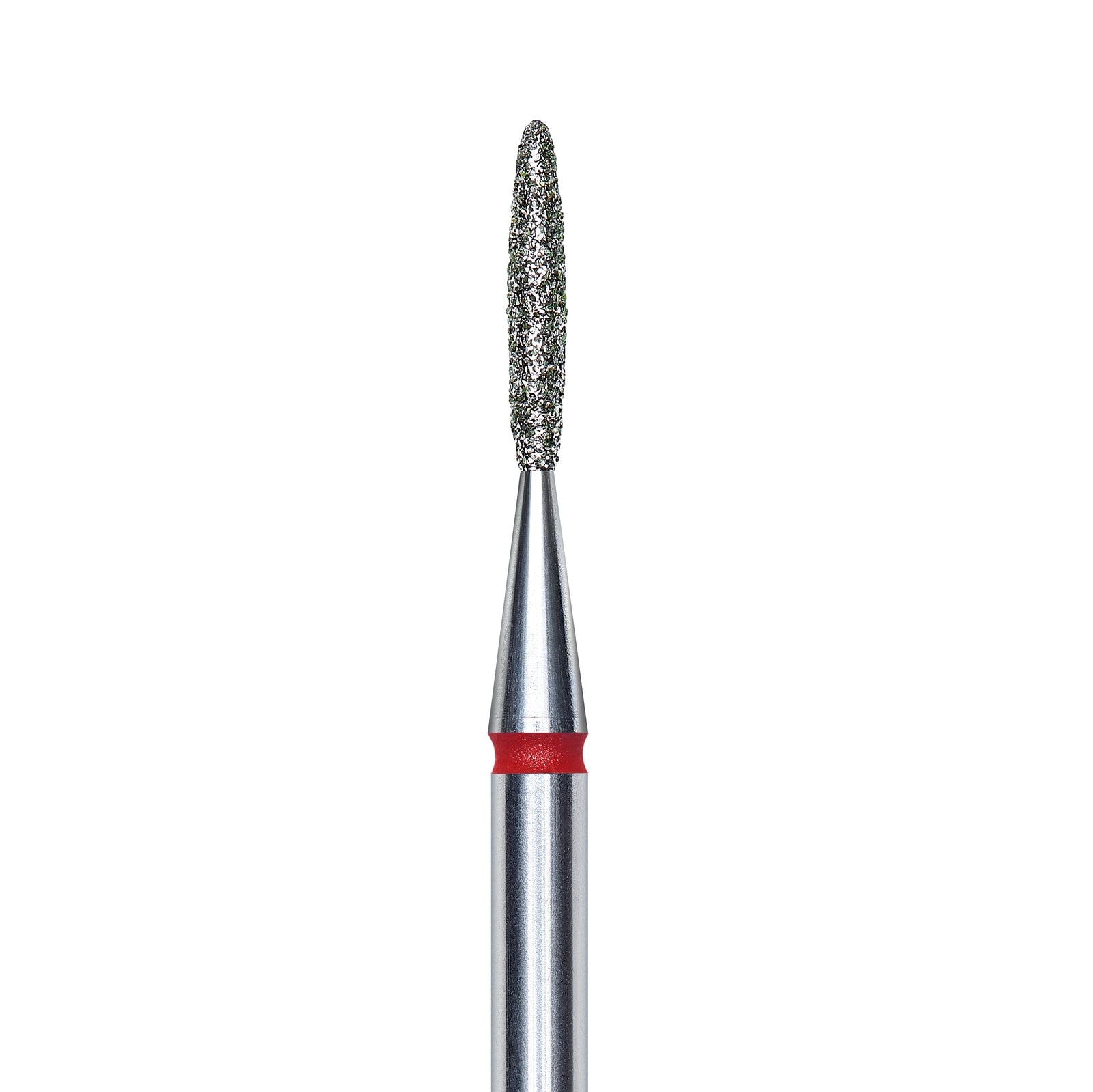 Staleks Diamond nail drill bit, "flame", red, head diameter 1.4mm/ working part 8mm FA10R014/8. | Miss Dolla