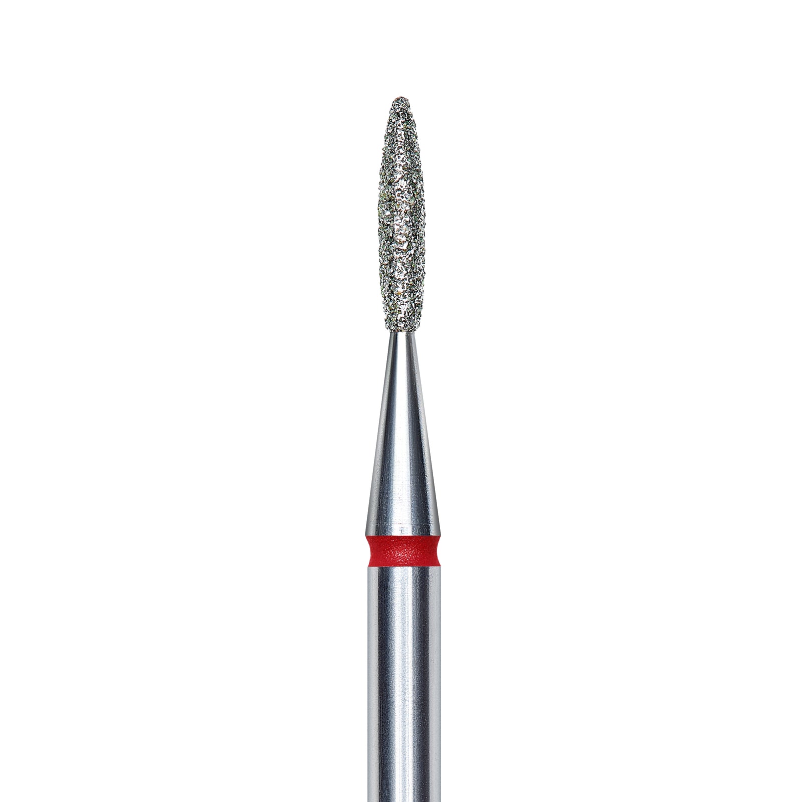 Staleks Diamond nail drill bit, "flame", red, head diameter 1.6mm/ working part 8mm FA10R016/8. | Miss Dolla