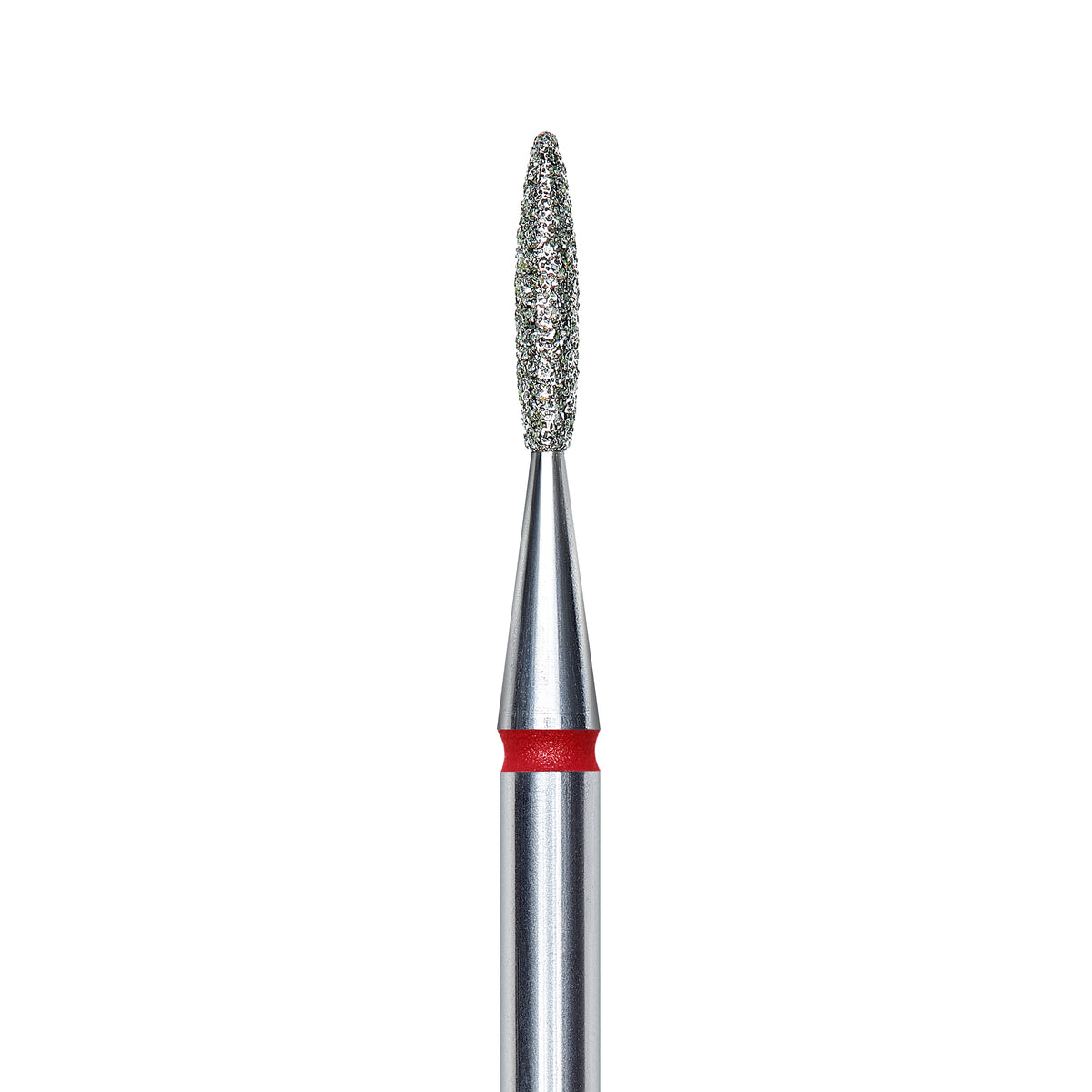 Staleks Diamond nail drill bit, &quot;flame&quot;, red, head diameter 1.6mm/ working part 8mm FA10R016/8. | Miss Dolla