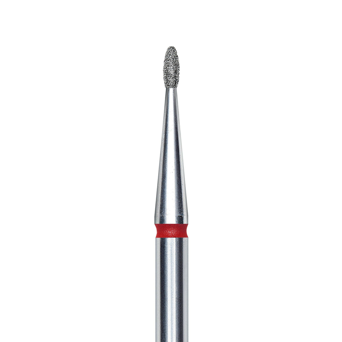 Staleks Diamond nail drill bit, rounded &quot;bud&quot; , red, head diameter 1.2mm/ working part 3mm FA50R012/3.