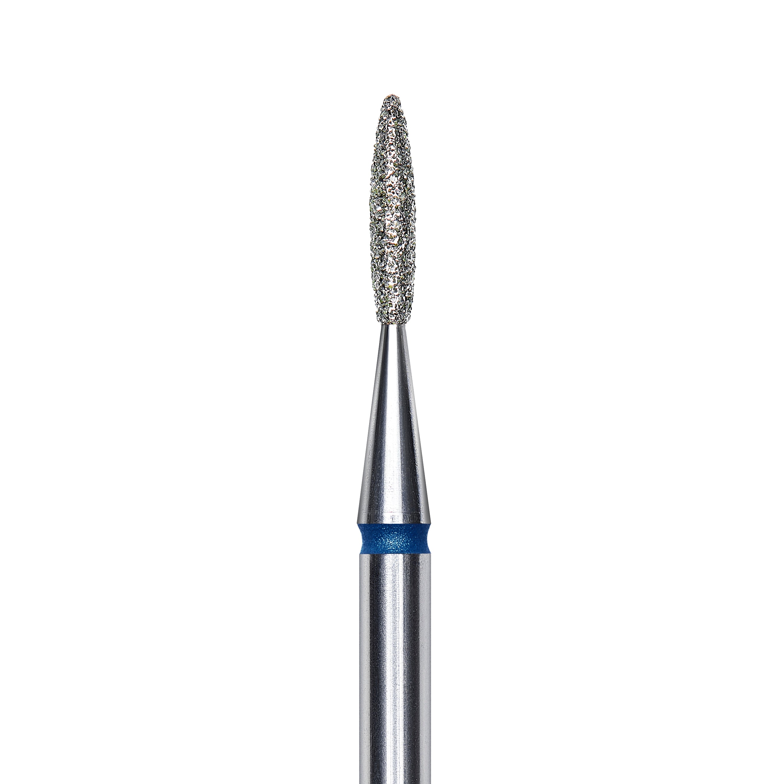 Staleks Diamond nail drill bit, "flame", blue, head diameter 1.6mm/ working part 8mm FA10B016/8. | Miss Dolla