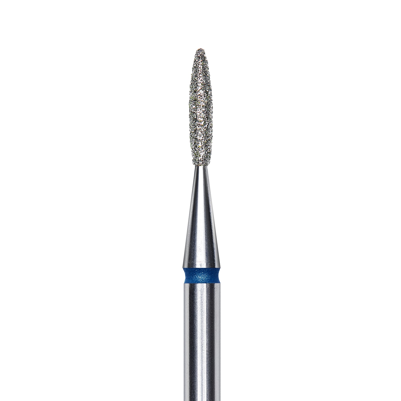 Staleks Diamond nail drill bit, "flame", blue, head diameter 1.6mm/ working part 8mm FA10B016/8. | Miss Dolla