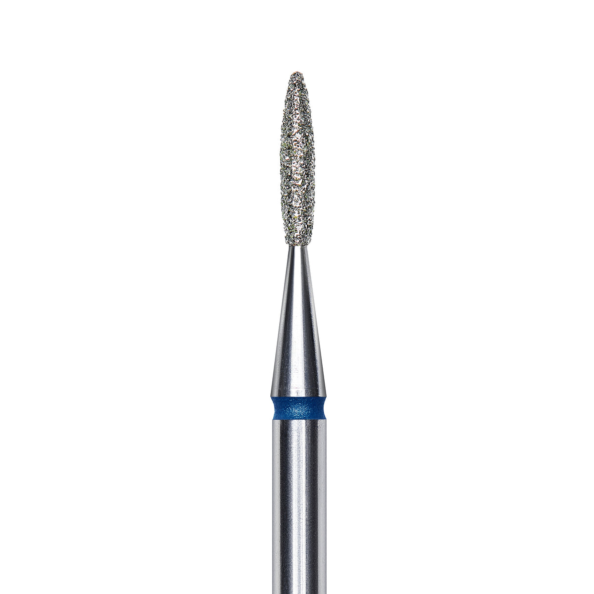Staleks Diamond nail drill bit, &quot;flame&quot;, blue, head diameter 1.6mm/ working part 8mm FA10B016/8. | Miss Dolla