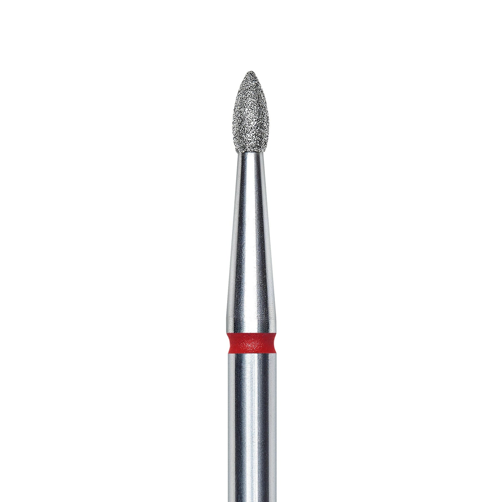 Staleks Diamond nail drill bit, pointed "bud" , red, head diameter 1.8mm/ working part 4mm FA60R018/4. | Miss Dolla