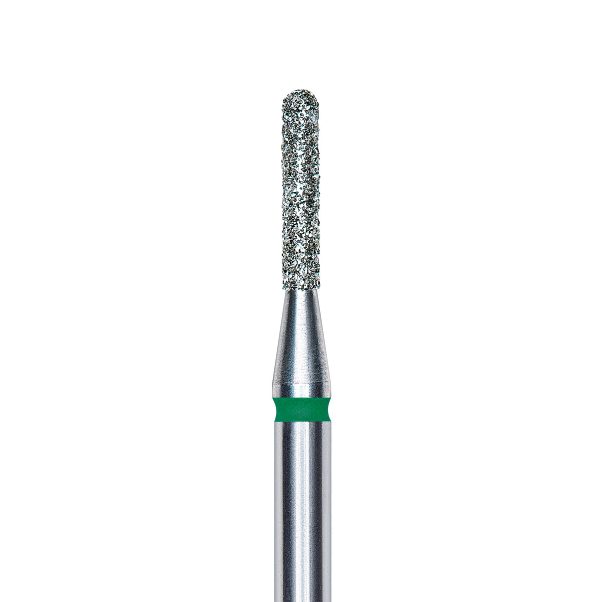 Staleks Diamond nail drill bit, rounded &quot;cylinder&quot;, green, head diameter 1.4mm/ working part 8mm FA30G014/8.