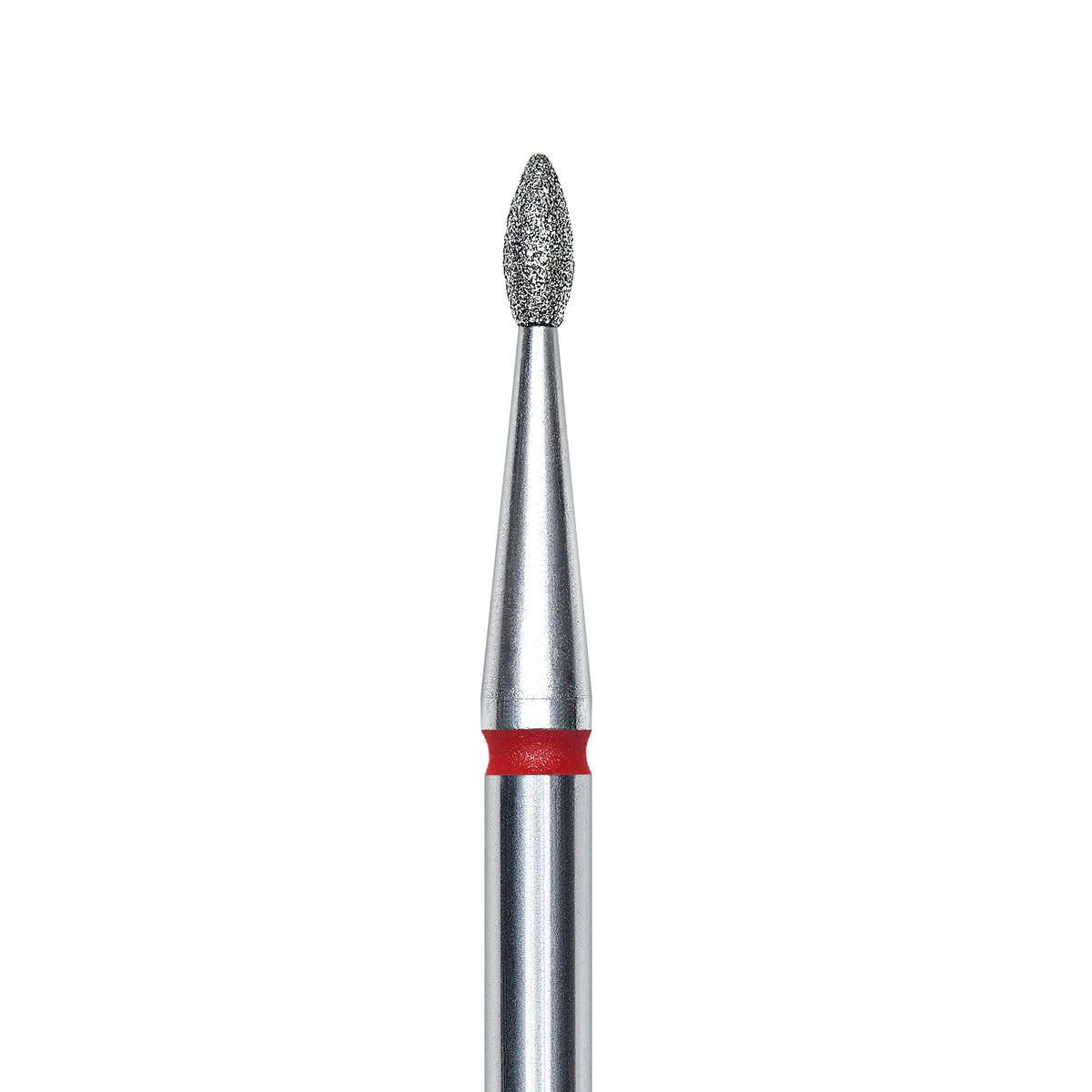 Staleks Diamond nail drill bit, &quot;drop&quot; , red, head diameter 1.6mm/ working part 4mm FA40R016/4.