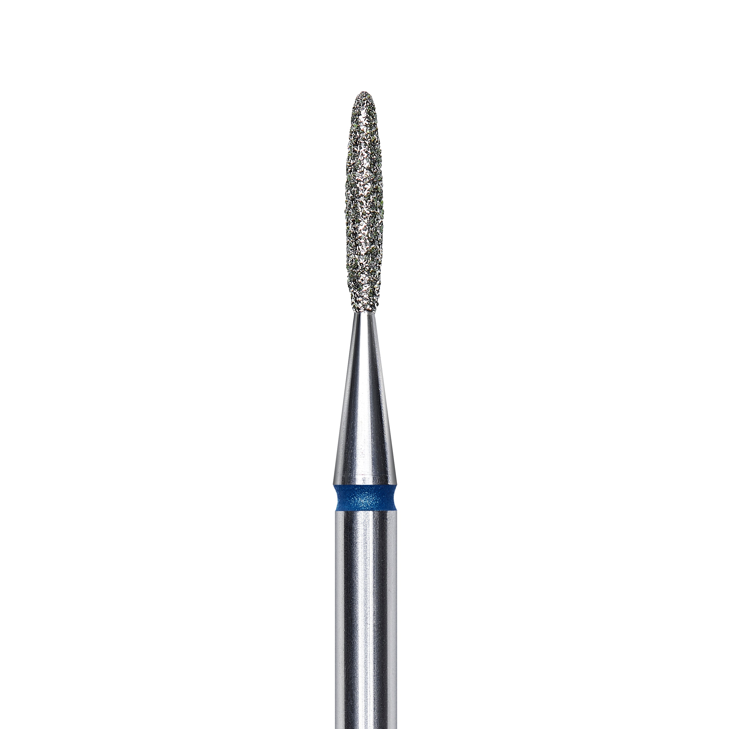 Staleks Diamond nail drill bit, "flame", blue, head diameter 1.4mm/ working part 8mm FA10B014/8. | Miss Dolla