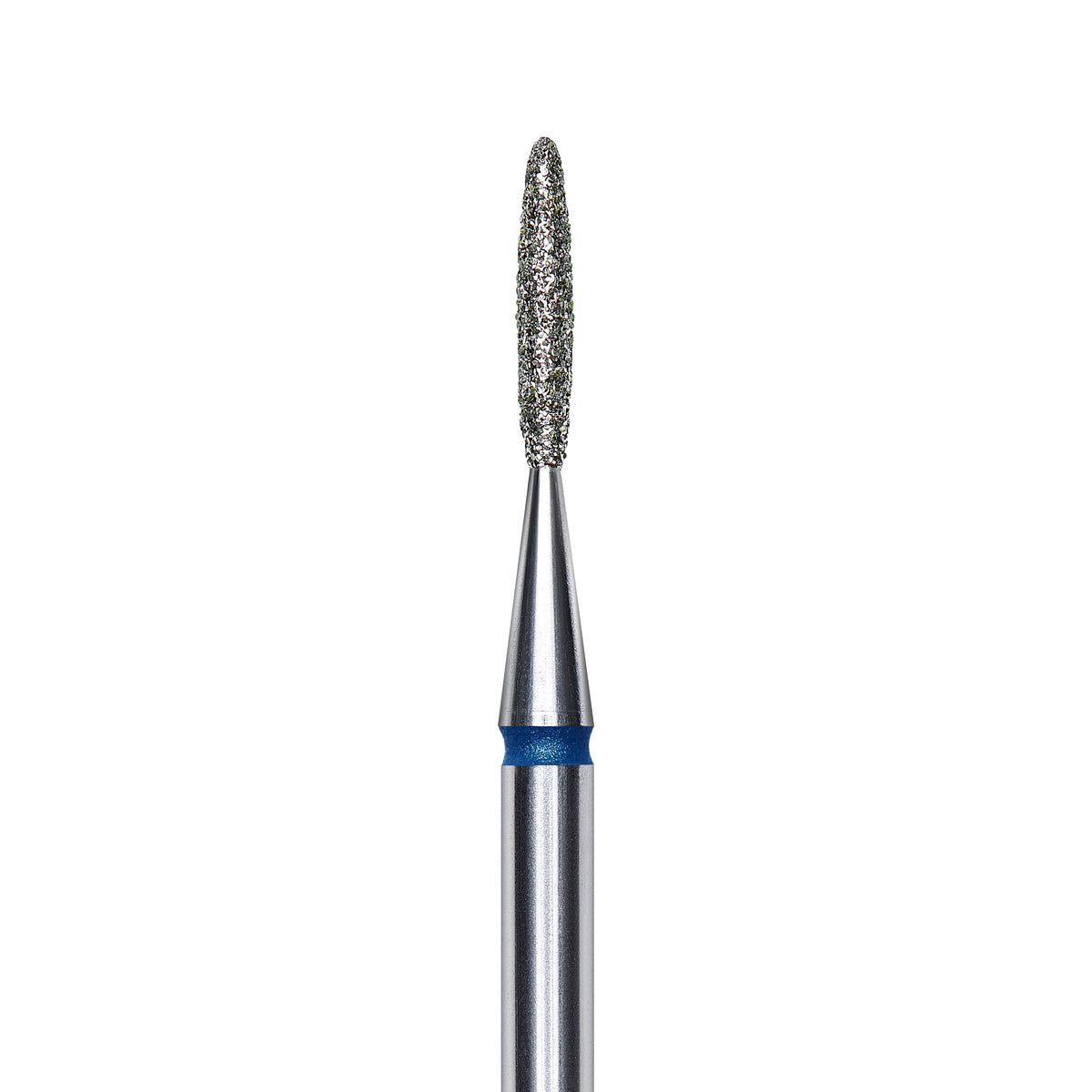 Staleks Diamond nail drill bit, &quot;flame&quot;, blue, head diameter 1.4mm/ working part 8mm FA10B014/8. | Miss Dolla