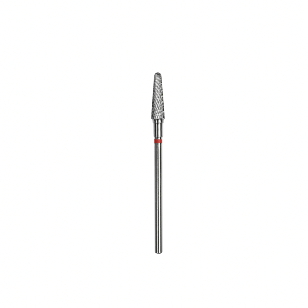 Staleks Carbide nail drill bit, "frustum" red, head diameter 4mm / working part 13mm FT70R040/13. | Miss Dolla